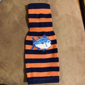 Southern Tide Bottle Sock / Koozie - NWOT; Orange / Blue ; Never Used